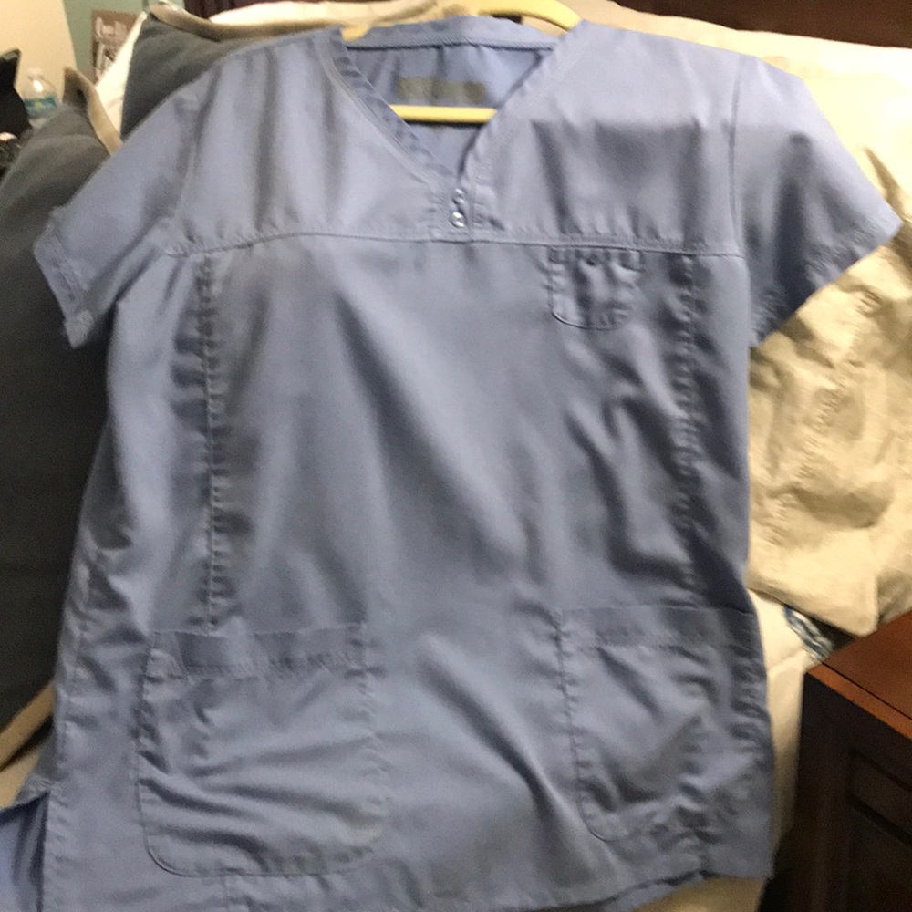 Greys anatomy ceil blue scrub top